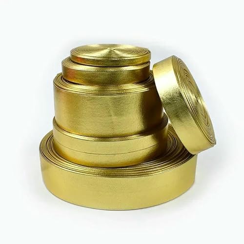 5 Meter 5–50 mm synthetisches PU-Lederseil, Gold-Silber-Band, Kordel für Schleifen, Riemen, Halsketten, Kleidung, Dekorationsband, DIY-Zubehör, Metallgold, 15 mm 5 Meter 5–50 mm synthetisches PU-Lederseil, Gold-Silber-Band, Kordel für Schleifen, Riemen, Halsketten, Kleidung, Dekorationsband, DIY-Zubehör, Metallgold, 15 mm von GTYFRD