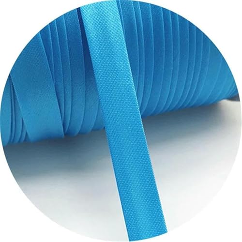 5 Yards 15 mm Rand-Nähband, Schrägband, Paspelkordel, Seil für die Herstellung und Besäumung von Heimtextilien im Patchwork-Stil, 08 Seeblau von GTYFRD