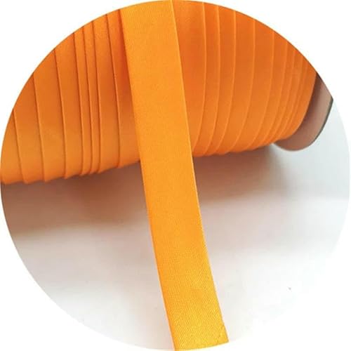 5 Yards 15 mm Rand-Nähband, Schrägband, Paspelkordel, Seil für die Herstellung und Besäumung von Heimtextilien im Patchwork-Stil, 14 Orange von GTYFRD