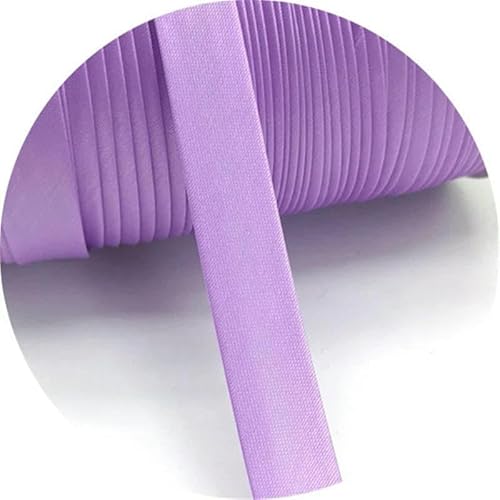 5 Yards 15 mm Rand-Nähband, Schrägband, Paspelkordel, Seil für die Herstellung und Besäumung von Heimtextilien im Patchwork-Stil, 24 Hellviolett von GTYFRD