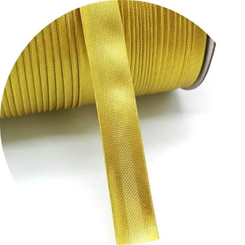 5 Yards 15 mm Rand-Nähband, Schrägband, Paspelkordel, Seil für die Herstellung und Besäumung von Heimtextilien im Patchwork-Stil, 35 Gold von GTYFRD