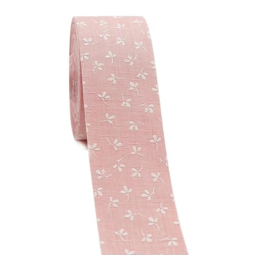 5 Yards 25/38 mm einseitig mit Blumen bedrucktes Baumwoll-Blumenband aus Polyester für handgefertigte Verpackungen, DIY-Haarschleifen, 2021071002-Koreanisch Pink-25 mm 5 Yards 25/38 mm einseitig mit Blumen bedrucktes Baumwoll-Blumenband aus Polyester für handgefertigte Verpackungen, DIY-Haarschleifen, 2021071002-Koreanisch Pink-25 mm von GTYFRD