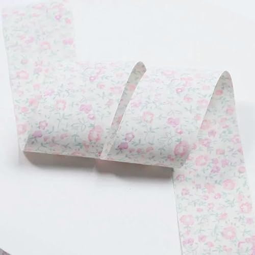 5 Yards kleines, frisches, florales, buntes Mischband für Heimwerkerarbeiten, Haarschmuck, Schleifenmaterialien, Verpackung von Kleidung, Hutbesatz, weiß, 40 mm 5 Yards kleines, frisches, florales, buntes Mischband für Heimwerkerarbeiten, Haarschmuck, Schleifenmaterialien, Verpackung von Kleidung, Hutbesatz, weiß, 40 mm von GTYFRD