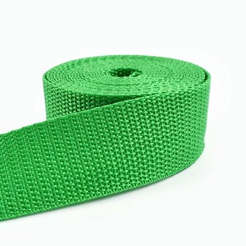 5 m, 20–50 mm, Nylon-Gurtband für Taschengurte, 1,1 mm dick, Kleidung, dekorative Bänder, Schlingen, Nähbesätze, 19 Grün, 20 mm 5 m, 20–50 mm, Nylon-Gurtband für Taschengurte, 1,1 mm dick, Kleidung, dekorative Bänder, Schlingen, Nähbesätze, 19 Grün, 20 mm von GTYFRD