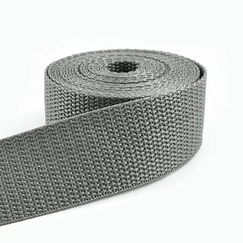 5 m, 20–50 mm, Nylon-Gurtband für Taschengurte, 1,1 mm dick, Kleidung, dekorative Bänder, Schlingen, Nähbesätze, 6 Mittelgrau, 50 mm 5 m, 20–50 mm, Nylon-Gurtband für Taschengurte, 1,1 mm dick, Kleidung, dekorative Bänder, Schlingen, Nähbesätze, 6 Mittelgrau, 50 mm von GTYFRD