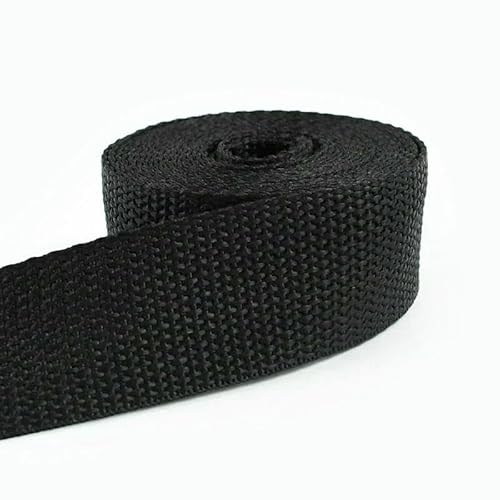 5 m, 20–50 mm, Nylon-Gurtband für Taschengurte, 1,1 mm dick, Kleidung, dekorative Bänder, Schlingen, Nähbesätze, Schwarz, 50 mm 5 m, 20–50 mm, Nylon-Gurtband für Taschengurte, 1,1 mm dick, Kleidung, dekorative Bänder, Schlingen, Nähbesätze, Schwarz, 50 mm von GTYFRD