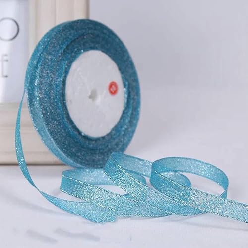 6 mm, 10 mm, 15 mm, 20 mm, 25 mm, 40 mm, 50 mm, 25 Yards, Gold-Silber-Glitzerbänder, Hochzeitsverpackung, Weihnachten, Halloween, Party, DIY-Basteln – 10 mm 198 Pfauenblau – 22 Meter Länge 6 mm, 10 mm, 15 mm, 20 mm, 25 mm, 40 mm, 50 mm, 25 Yards, Gold-Silber-Glitzerbänder, Hochzeitsverpackung, Weihnachten, Halloween, Party, DIY-Basteln – 10 mm 198 Pfauenblau – 22 Meter Länge von GTYFRD