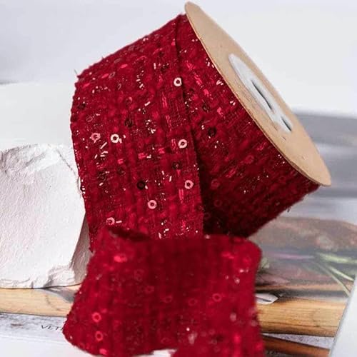 9–10 Yards 25 MM 38 mm gewebtes Blumen-/Glitzer-/Zwiebel-/Perlenband 1010R07 DIY Machen Sie Schleifen, Kinderhaarschmuck, Material, handgefertigt-1010R07 004-38MM 9,5 Yar von GTYFRD