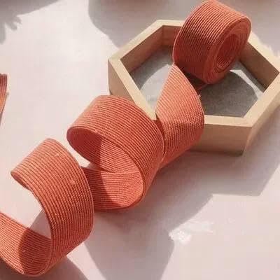DIY-Haarfliege, Nähzubehör, gestreiftes Cordband, 38 mm, 25 mm, 15 mm, 1 Zoll, 1,5 Zoll, handgefertigtes Klebeband, 10 Yards, Orange, 15 mm DIY-Haarfliege, Nähzubehör, gestreiftes Cordband, 38 mm, 25 mm, 15 mm, 1 Zoll, 1,5 Zoll, handgefertigtes Klebeband, 10 Yards, Orange, 15 mm von GTYFRD