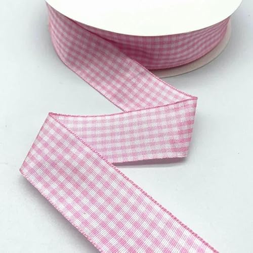 Neues 25 mm kariertes Baumwollband, Hochzeit, Weihnachtsdekoration, DIY-Nähstoff, handgefertigtes Schleifenband, Blumenverpackung-51-. Neues 25 mm kariertes Baumwollband, Hochzeit, Weihnachtsdekoration, DIY-Nähstoff, handgefertigtes Schleifenband, Blumenverpackung-51-. von GTYFRD