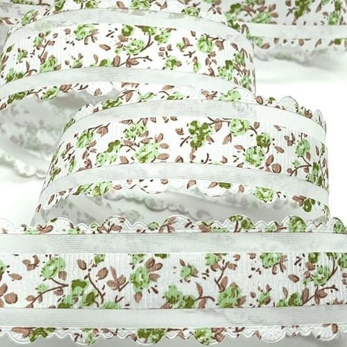 Organzaband mit Frühlingsblumen-Prägung, 3,8 cm, 5 Jahre, für Blumenverpackungen, Scrapbooks, Handarbeiten, Basteln, Weihnachten, Ostern, Hochzeitsdeko, UR168-7, 3,8 cm x Organzaband mit Frühlingsblumen-Prägung, 3,8 cm, 5 Jahre, für Blumenverpackungen, Scrapbooks, Handarbeiten, Basteln, Weihnachten, Ostern, Hochzeitsdeko, UR168-7, 3,8 cm x von GTYFRD