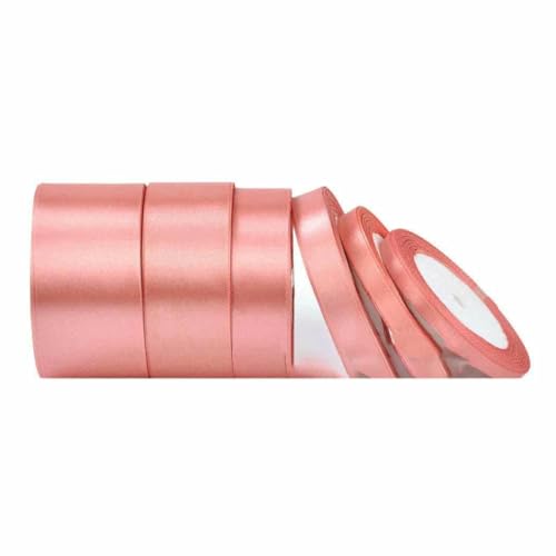 Satinband, 22 Meter, 6 mm, 10 mm, 15 mm, 25 mm, 38 mm, 50 mm, perfekt für Schärpen, Schleifen, handgefertigt, Basteln, Hochzeit, Party, Dekoration, Koralle, Breite 38 mm Satinband, 22 Meter, 6 mm, 10 mm, 15 mm, 25 mm, 38 mm, 50 mm, perfekt für Schärpen, Schleifen, handgefertigt, Basteln, Hochzeit, Party, Dekoration, Koralle, Breite 38 mm von GTYFRD