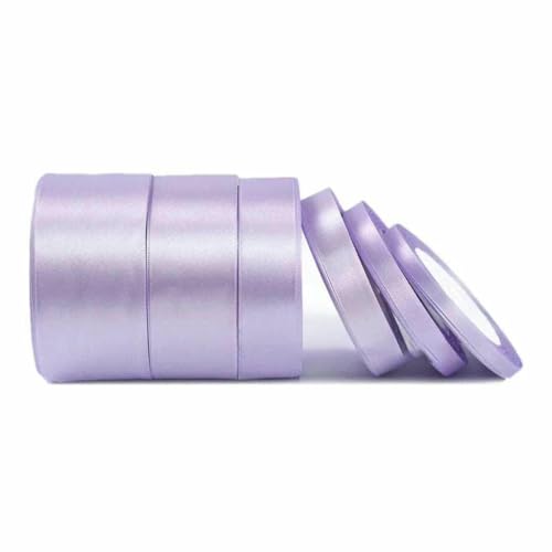 Satinband, 22 Meter, 6 mm, 10 mm, 15 mm, 25 mm, 38 mm, 50 mm, perfekt für Schärpen, Schleifen, handgefertigt, Basteln, Hochzeit, Party, Dekoration, Lila, Breite 10 mm Satinband, 22 Meter, 6 mm, 10 mm, 15 mm, 25 mm, 38 mm, 50 mm, perfekt für Schärpen, Schleifen, handgefertigt, Basteln, Hochzeit, Party, Dekoration, Lila, Breite 10 mm von GTYFRD