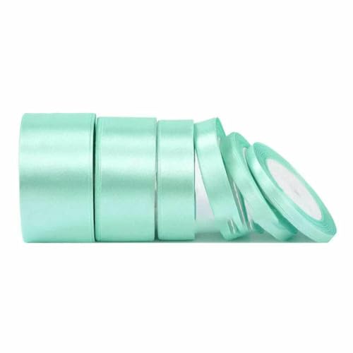 Satinband, 22 Meter, 6 mm, 10 mm, 15 mm, 25 mm, 38 mm, 50 mm, perfekt für Schärpen, Schleifen, handgefertigt, Basteln, Hochzeit, Party, Dekoration, Mintgrün, Breite 50 mm Satinband, 22 Meter, 6 mm, 10 mm, 15 mm, 25 mm, 38 mm, 50 mm, perfekt für Schärpen, Schleifen, handgefertigt, Basteln, Hochzeit, Party, Dekoration, Mintgrün, Breite 50 mm von GTYFRD