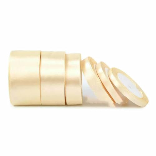 Satinband, 25 Yards, 6 mm, 10 mm, 15 mm, 25 mm, 38 mm, 50 mm, Schärpe, Schleife, handgefertigt, DIY, Basteln, Hochzeit, Party, Dekoration, Beige, Breite 50 mm Satinband, 25 Yards, 6 mm, 10 mm, 15 mm, 25 mm, 38 mm, 50 mm, Schärpe, Schleife, handgefertigt, DIY, Basteln, Hochzeit, Party, Dekoration, Beige, Breite 50 mm von GTYFRD