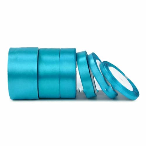 Satinband, 25 Yards, 6 mm, 10 mm, 15 mm, 25 mm, 38 mm, 50 mm, Schärpe, Schleife, handgefertigt, DIY, Basteln, Hochzeit, Party, Dekoration, Blaugrün, Breite 10 mm Satinband, 25 Yards, 6 mm, 10 mm, 15 mm, 25 mm, 38 mm, 50 mm, Schärpe, Schleife, handgefertigt, DIY, Basteln, Hochzeit, Party, Dekoration, Blaugrün, Breite 10 mm von GTYFRD