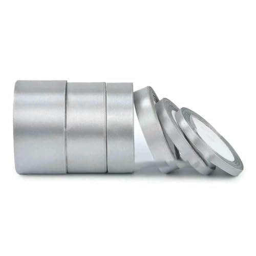 Satinband, 25 Yards, 6 mm, 10 mm, 15 mm, 25 mm, 38 mm, 50 mm, Schärpe, Schleife, handgefertigt, DIY, Basteln, Hochzeit, Party, Dekoration, Grau, Breite 38 mm Satinband, 25 Yards, 6 mm, 10 mm, 15 mm, 25 mm, 38 mm, 50 mm, Schärpe, Schleife, handgefertigt, DIY, Basteln, Hochzeit, Party, Dekoration, Grau, Breite 38 mm von GTYFRD