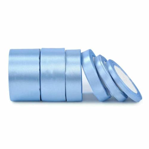 Satinband, 25 Yards, 6 mm, 10 mm, 15 mm, 25 mm, 38 mm, 50 mm, Schärpe, Schleife, handgefertigt, DIY, Basteln, Hochzeit, Party, Dekoration, Hellblau, Breite 50 mm Satinband, 25 Yards, 6 mm, 10 mm, 15 mm, 25 mm, 38 mm, 50 mm, Schärpe, Schleife, handgefertigt, DIY, Basteln, Hochzeit, Party, Dekoration, Hellblau, Breite 50 mm von GTYFRD