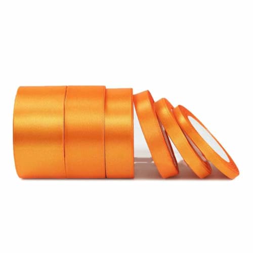 Satinband, 25 Yards, 6 mm, 10 mm, 15 mm, 25 mm, 38 mm, 50 mm, Schärpe, Schleife, handgefertigt, DIY, Basteln, Hochzeit, Party, Dekoration, Orange, Breite 6 mm Satinband, 25 Yards, 6 mm, 10 mm, 15 mm, 25 mm, 38 mm, 50 mm, Schärpe, Schleife, handgefertigt, DIY, Basteln, Hochzeit, Party, Dekoration, Orange, Breite 6 mm von GTYFRD