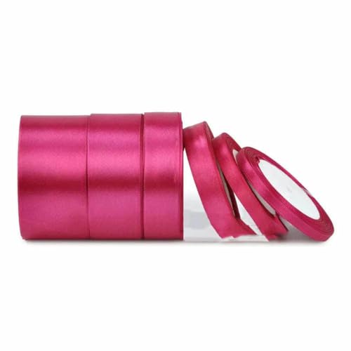 Satinband, 25 Yards, 6 mm, 10 mm, 15 mm, 25 mm, 38 mm, 50 mm, Schärpe, Schleife, handgefertigt, DIY, Basteln, Hochzeit, Party, Dekoration, Rosenrot, Breite 50 mm Satinband, 25 Yards, 6 mm, 10 mm, 15 mm, 25 mm, 38 mm, 50 mm, Schärpe, Schleife, handgefertigt, DIY, Basteln, Hochzeit, Party, Dekoration, Rosenrot, Breite 50 mm von GTYFRD