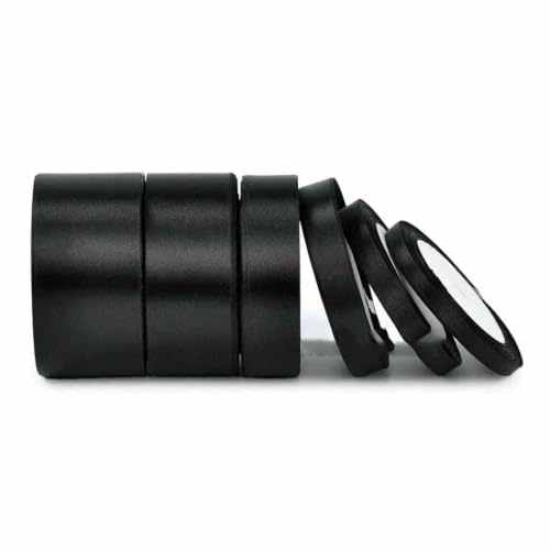 Satinband, 25 Yards, 6 mm, 10 mm, 15 mm, 25 mm, 38 mm, 50 mm, Schärpe, Schleife, handgefertigt, DIY, Basteln, Hochzeit, Party, Dekoration, Schwarz, Breite 6 mm Satinband, 25 Yards, 6 mm, 10 mm, 15 mm, 25 mm, 38 mm, 50 mm, Schärpe, Schleife, handgefertigt, DIY, Basteln, Hochzeit, Party, Dekoration, Schwarz, Breite 6 mm von GTYFRD