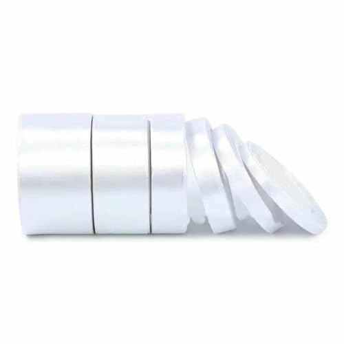 Satinband, 25 Yards, 6 mm, 10 mm, 15 mm, 25 mm, 38 mm, 50 mm, Schärpe, Schleife, handgefertigt, DIY, Basteln, Hochzeit, Party, Dekoration, Weiß, Breite 15 mm Satinband, 25 Yards, 6 mm, 10 mm, 15 mm, 25 mm, 38 mm, 50 mm, Schärpe, Schleife, handgefertigt, DIY, Basteln, Hochzeit, Party, Dekoration, Weiß, Breite 15 mm von GTYFRD