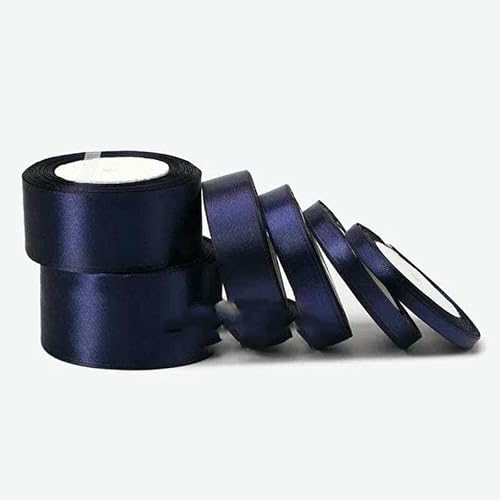 Satinband, 25 Yards, 6 mm – 50 mm, Schärpe, Schleife, handgefertigt, DIY-Bastelarbeiten, Halloween, Weihnachten, Hochzeit, Geburtstag, Party-Dekoration, Mitternachtsblau, Breite 6 mm Satinband, 25 Yards, 6 mm – 50 mm, Schärpe, Schleife, handgefertigt, DIY-Bastelarbeiten, Halloween, Weihnachten, Hochzeit, Geburtstag, Party-Dekoration, Mitternachtsblau, Breite 6 mm von GTYFRD
