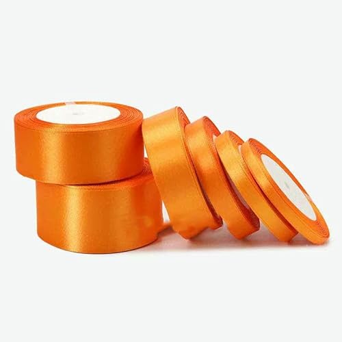 Satinband, 25 Yards, 6 mm – 50 mm, Schärpe, Wickelschleife, handgefertigt, DIY-Bastelarbeiten, Halloween, Weihnachten, Hochzeit, Geburtstag, Party-Dekoration, Orange, Breite 15 mm Satinband, 25 Yards, 6 mm – 50 mm, Schärpe, Wickelschleife, handgefertigt, DIY-Bastelarbeiten, Halloween, Weihnachten, Hochzeit, Geburtstag, Party-Dekoration, Orange, Breite 15 mm von GTYFRD