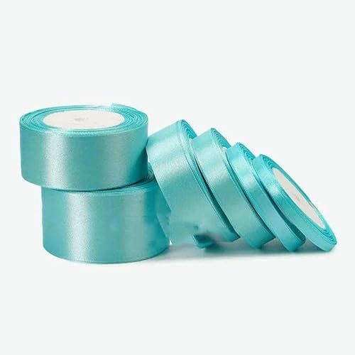 Satinband, 25 Yards, 6 mm – 50 mm, Schärpe, Wickelschleife, handgefertigt, DIY-Bastelarbeiten, Halloween, Weihnachten, Hochzeit, Geburtstag, Party-Dekoration, Türkis, Breite 50 mm Satinband, 25 Yards, 6 mm – 50 mm, Schärpe, Wickelschleife, handgefertigt, DIY-Bastelarbeiten, Halloween, Weihnachten, Hochzeit, Geburtstag, Party-Dekoration, Türkis, Breite 50 mm von GTYFRD