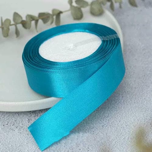 Satinband, 25 Yards/Rolle, 6 mm, 10 mm, 15 mm, 25 mm, 38 mm, 50 mm, Schärpe, Schleife, handgefertigt, Basteln, Weihnachten, Hochzeit, Party, Dekoration, Blaugrün, Breite 10 mm Satinband, 25 Yards/Rolle, 6 mm, 10 mm, 15 mm, 25 mm, 38 mm, 50 mm, Schärpe, Schleife, handgefertigt, Basteln, Weihnachten, Hochzeit, Party, Dekoration, Blaugrün, Breite 10 mm von GTYFRD