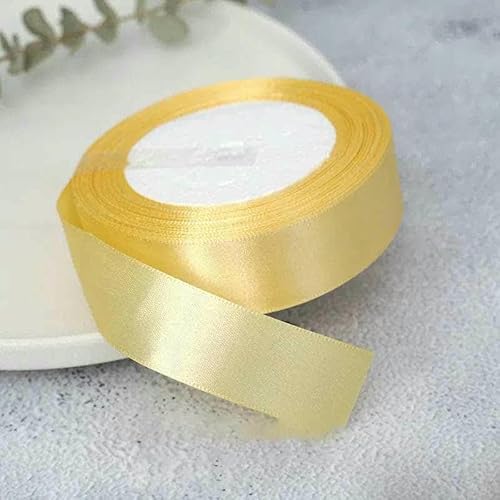 Satinband, 25 Yards/Rolle, 6 mm, 10 mm, 15 mm, 25 mm, 38 mm, 50 mm, Schärpe, Schleife, handgefertigt, Basteln, Weihnachten, Hochzeit, Party, Dekoration, Champagnergold, Breite 38 mm Satinband, 25 Yards/Rolle, 6 mm, 10 mm, 15 mm, 25 mm, 38 mm, 50 mm, Schärpe, Schleife, handgefertigt, Basteln, Weihnachten, Hochzeit, Party, Dekoration, Champagnergold, Breite 38 mm von GTYFRD