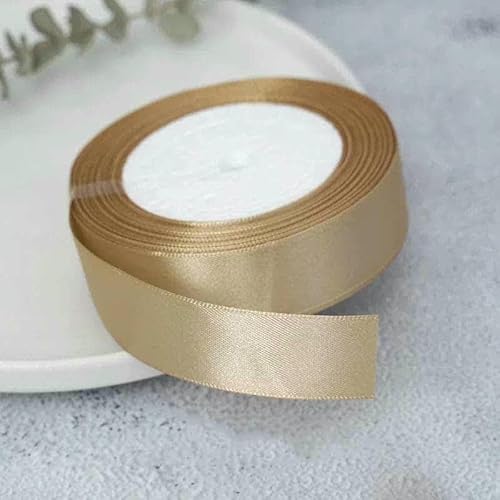 Satinband, 25 Yards/Rolle, 6 mm, 10 mm, 15 mm, 25 mm, 38 mm, 50 mm, Schärpe, Schleife, handgefertigt, Basteln, Weihnachten, Hochzeit, Party, Dekoration, Hellbraun, Breite 10 mm Satinband, 25 Yards/Rolle, 6 mm, 10 mm, 15 mm, 25 mm, 38 mm, 50 mm, Schärpe, Schleife, handgefertigt, Basteln, Weihnachten, Hochzeit, Party, Dekoration, Hellbraun, Breite 10 mm von GTYFRD