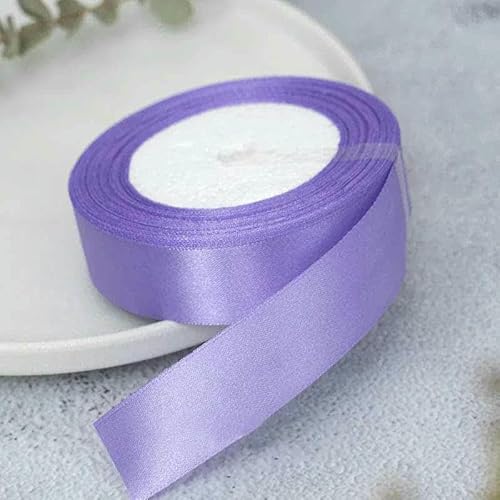 Satinband, 25 Yards/Rolle, 6 mm, 10 mm, 15 mm, 25 mm, 38 mm, 50 mm, Schärpe, Schleife, handgefertigt, Basteln, Weihnachten, Hochzeit, Party, Dekoration, Hellviolett, Breite 25 mm Satinband, 25 Yards/Rolle, 6 mm, 10 mm, 15 mm, 25 mm, 38 mm, 50 mm, Schärpe, Schleife, handgefertigt, Basteln, Weihnachten, Hochzeit, Party, Dekoration, Hellviolett, Breite 25 mm von GTYFRD