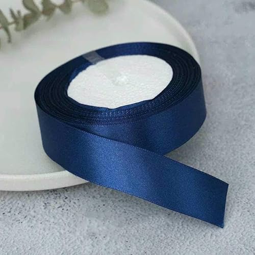 Satinband, 25 Yards/Rolle, 6 mm, 10 mm, 15 mm, 25 mm, 38 mm, 50 mm, Schärpe, Schleife, handgefertigt, DIY, Basteln, Weihnachten, Hochzeit, Party, Dekoration, Marineblau, Breite 10 mm Satinband, 25 Yards/Rolle, 6 mm, 10 mm, 15 mm, 25 mm, 38 mm, 50 mm, Schärpe, Schleife, handgefertigt, DIY, Basteln, Weihnachten, Hochzeit, Party, Dekoration, Marineblau, Breite 10 mm von GTYFRD