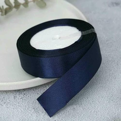 Satinband, 25 Yards/Rolle, 6 mm, 10 mm, 15 mm, 25 mm, 38 mm, 50 mm, Schärpe, Schleife, handgefertigt, DIY, Basteln, Weihnachten, Hochzeit, Party, Dekoration, Mitternachtsblau, Breite 50 mm Satinband, 25 Yards/Rolle, 6 mm, 10 mm, 15 mm, 25 mm, 38 mm, 50 mm, Schärpe, Schleife, handgefertigt, DIY, Basteln, Weihnachten, Hochzeit, Party, Dekoration, Mitternachtsblau, Breite 50 mm von GTYFRD