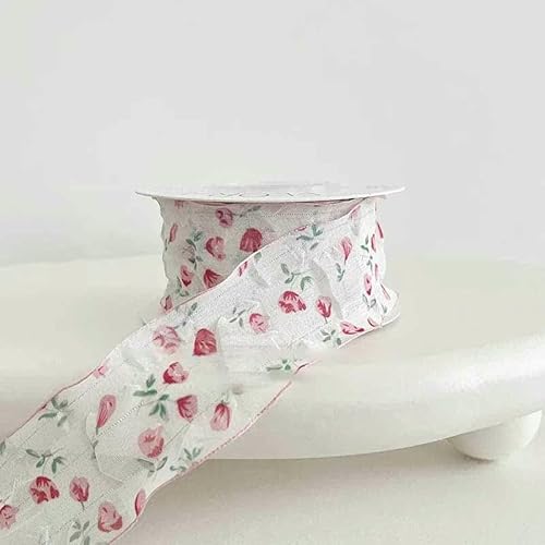 Satinband, süße Girly-Style-Serie, frischer Blumenstrauß, dekorative Luftschlangen, handgefertigte Blumen, DIY-Verpackung und -Bindung – Referenzbild_g-S Satinband, süße Girly-Style-Serie, frischer Blumenstrauß, dekorative Luftschlangen, handgefertigte Blumen, DIY-Verpackung und -Bindung – Referenzbild_g-S von GTYFRD