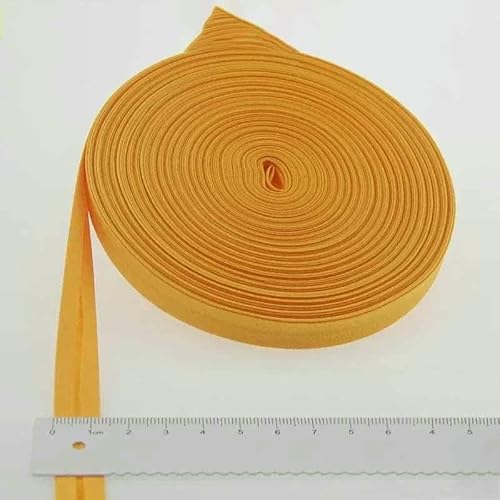 Schrägband aus Polyester, Größe: 12 mm, Breite: 1,27 cm, 27,6 m, das schmalste gefaltete Schrägband zum Selbernähen, 20 Orange, 12 mm x 27,6 m Schrägband aus Polyester, Größe: 12 mm, Breite: 1,27 cm, 27,6 m, das schmalste gefaltete Schrägband zum Selbernähen, 20 Orange, 12 mm x 27,6 m von GTYFRD