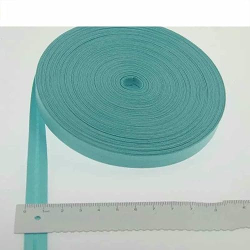 Schrägband aus Polyester, Größe: 12 mm, Breite: 1,27 cm, 27,6 m, das schmalste gefaltete Schrägband zum Selbernähen – 17 Seeblau – 12 mm x 27,6 m Schrägband aus Polyester, Größe: 12 mm, Breite: 1,27 cm, 27,6 m, das schmalste gefaltete Schrägband zum Selbernähen – 17 Seeblau – 12 mm x 27,6 m von GTYFRD