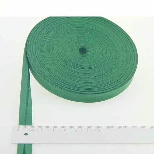 Schrägband aus Polyester, Größe: 12 mm, Breite: 1,27 cm, 27,6 m, das schmalste gefaltete Schrägband zum Selbernähen – 19 Grün – 12 mm x 27,6 m Schrägband aus Polyester, Größe: 12 mm, Breite: 1,27 cm, 27,6 m, das schmalste gefaltete Schrägband zum Selbernähen – 19 Grün – 12 mm x 27,6 m von GTYFRD