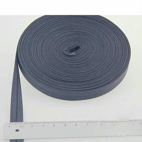 Schrägband aus Polyester, Größe: 12 mm, Breite: 1,27 cm, 27,6 m, das schmalste gefaltete Schrägband zum Selbernähen – 23 Dunkelgrau – 12 mm x 27,6 m Schrägband aus Polyester, Größe: 12 mm, Breite: 1,27 cm, 27,6 m, das schmalste gefaltete Schrägband zum Selbernähen – 23 Dunkelgrau – 12 mm x 27,6 m von GTYFRD