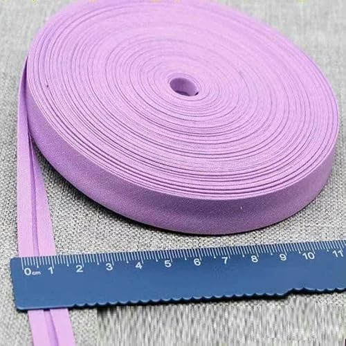 Schrägband aus Polyester, Größe: 12 mm, Breite: 1,27 cm, 27,6 m, das schmalste gefaltete Schrägband zum Selbernähen – 8 Hellviolett – 12 mm x 27,6 m Schrägband aus Polyester, Größe: 12 mm, Breite: 1,27 cm, 27,6 m, das schmalste gefaltete Schrägband zum Selbernähen – 8 Hellviolett – 12 mm x 27,6 m von GTYFRD