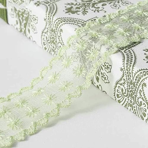 Spitzenband, 40 mm, 3,8 cm, DIY-Spielzeug, Haarschleifen, Zubehör, Dekoration, Handarbeit, Basteln, Nähen, Materialien, 9,1 m, hellgrün, 4 cm Spitzenband, 40 mm, 3,8 cm, DIY-Spielzeug, Haarschleifen, Zubehör, Dekoration, Handarbeit, Basteln, Nähen, Materialien, 9,1 m, hellgrün, 4 cm von GTYFRD