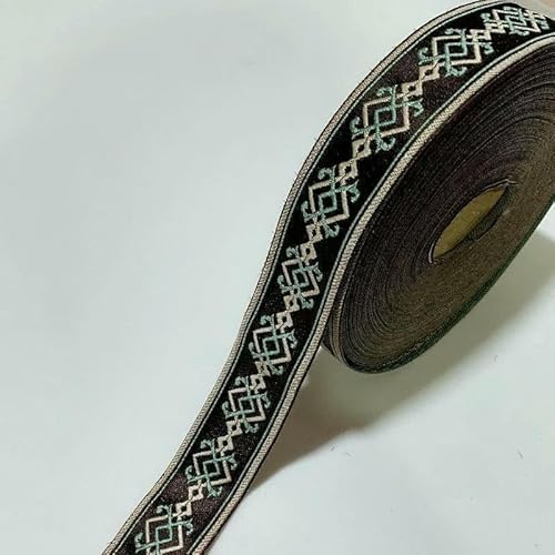 Spitzenband mit ethnischer Stickerei, Vintage-Stil, Jacquard-Spitzenbesatz, für Kleider, Kleidung, Taschen, Dekorationen, DIY-Nähzubehör, 3 cm, Geometrie, 100 cm Spitzenband mit ethnischer Stickerei, Vintage-Stil, Jacquard-Spitzenbesatz, für Kleider, Kleidung, Taschen, Dekorationen, DIY-Nähzubehör, 3 cm, Geometrie, 100 cm von GTYFRD