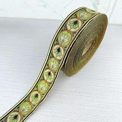 Spitzenband mit ethnischer Stickerei, Vintage-Stil, Jacquard-Spitzenbesatz, für Kleider, Kleidung, Taschen, Dekorationen, DIY-Nähzubehör, 4 cm, Grün, 100 cm Spitzenband mit ethnischer Stickerei, Vintage-Stil, Jacquard-Spitzenbesatz, für Kleider, Kleidung, Taschen, Dekorationen, DIY-Nähzubehör, 4 cm, Grün, 100 cm von GTYFRD
