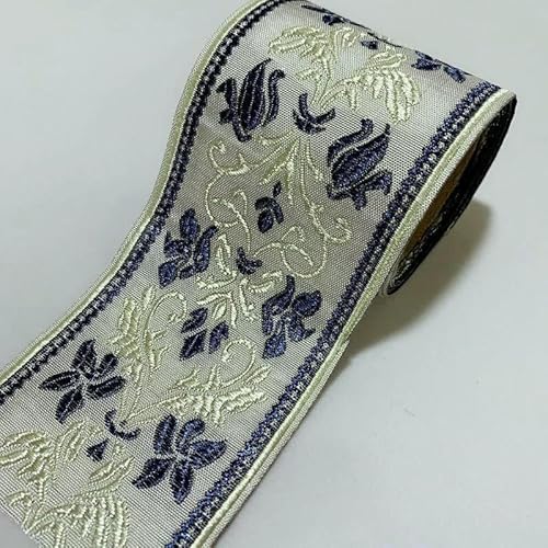 Spitzenband mit ethnischer Stickerei, Vintage-Stil, Jacquard-Spitzenbesatz, für Kleider, Kleidung, Taschen, Dekorationen, DIY-Nähzubehör, 6 cm, Weiß, 100 cm Spitzenband mit ethnischer Stickerei, Vintage-Stil, Jacquard-Spitzenbesatz, für Kleider, Kleidung, Taschen, Dekorationen, DIY-Nähzubehör, 6 cm, Weiß, 100 cm von GTYFRD