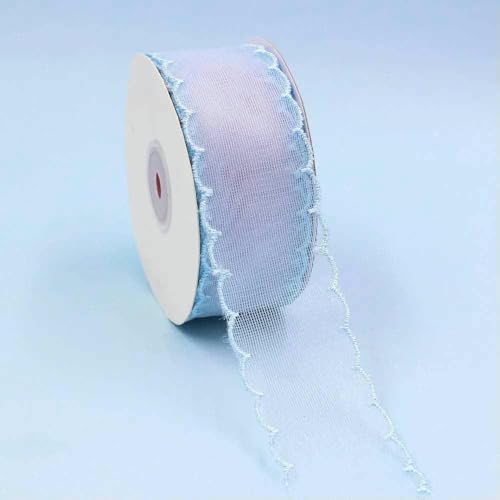 Transparentes Chiffonband, Organza-Satinband, 3,8 cm breit, für Haarschleifen-Clip-Accessoires und Dekorationen für Festivals, Hochzeiten und Brautpartys, 10,2 cm lang, 4,5 m Transparentes Chiffonband, Organza-Satinband, 3,8 cm breit, für Haarschleifen-Clip-Accessoires und Dekorationen für Festivals, Hochzeiten und Brautpartys, 10,2 cm lang, 4,5 m von GTYFRD