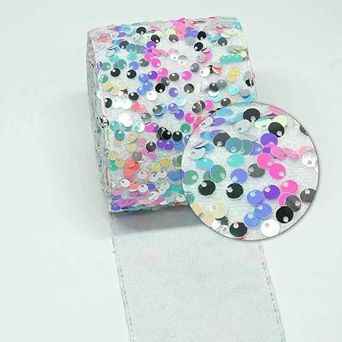 Zoll 75 mm DIY Doppelfarbiger, geschälter, unordentlicher Paillettenstoff, wendbares Paillettenband für Bastelbedarf, Nähzubehör, 5 Yard-05104329-25 Yard Zoll 75 mm DIY Doppelfarbiger, geschälter, unordentlicher Paillettenstoff, wendbares Paillettenband für Bastelbedarf, Nähzubehör, 5 Yard-05104329-25 Yard von GTYFRD