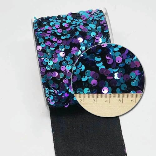 Zoll 75 mm DIY zweifarbig geschälter, unordentlicher Paillettenstoff, wendbares Paillettenband für Bastelbedarf, Nähzubehör, 5 Yard-O4102708-25 Yard Zoll 75 mm DIY zweifarbig geschälter, unordentlicher Paillettenstoff, wendbares Paillettenband für Bastelbedarf, Nähzubehör, 5 Yard-O4102708-25 Yard von GTYFRD