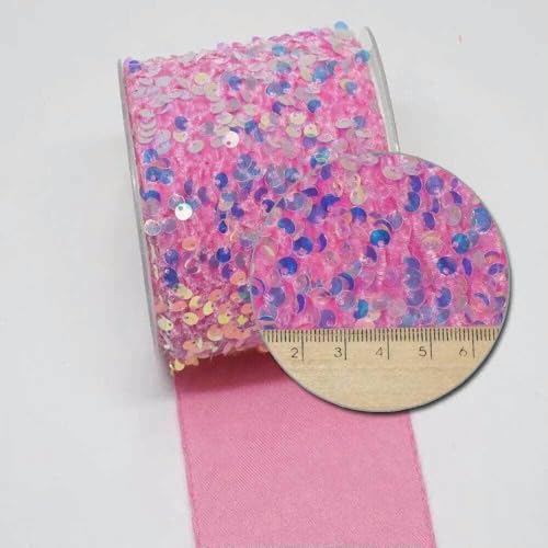 Zoll 75 mm DIY zweifarbig geschälter, unordentlicher Paillettenstoff, wendbares Paillettenband für Bastelbedarf, Nähzubehör, 5 Yard-O5102714-25 Yard Zoll 75 mm DIY zweifarbig geschälter, unordentlicher Paillettenstoff, wendbares Paillettenband für Bastelbedarf, Nähzubehör, 5 Yard-O5102714-25 Yard von GTYFRD