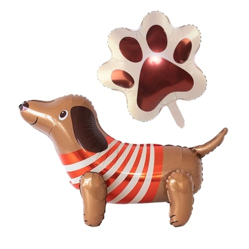 GTYHH 1 Stück Cartoon Hundeballon Und 1 -Teiliges Hund Paw Balloon, Kreativer Aluminiumfilmballon, Tier -Themen -Party -Dekoration, Party -Szenen -Arrangement. GTYHH 1 Stück Cartoon Hundeballon Und 1 -Teiliges Hund Paw Balloon, Kreativer Aluminiumfilmballon, Tier -Themen -Party -Dekoration, Party -Szenen -Arrangement. von GTYHH